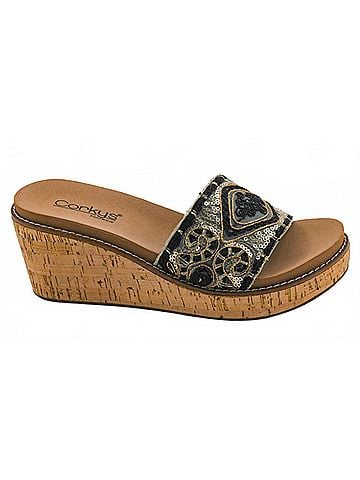 Corkys Women's Wanderlust Sandal in Black/ Brown (view 1)