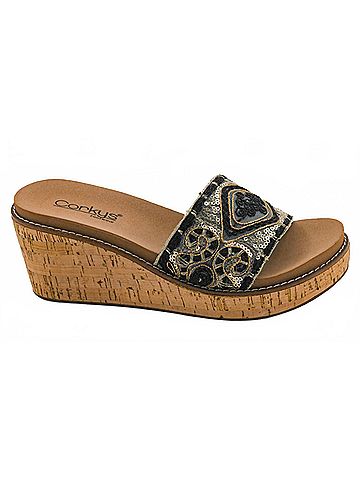 Corkys Women's Wanderlust Sandal in Black/ Brown (view 1)