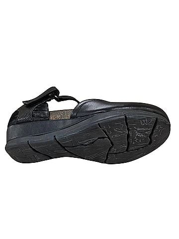 otBt Women's Companion Mary Jane Wedge Shoes in Black (view 2)