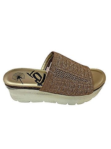 otBt Women's Gravity Wedge Sandal in Gold (view 1)