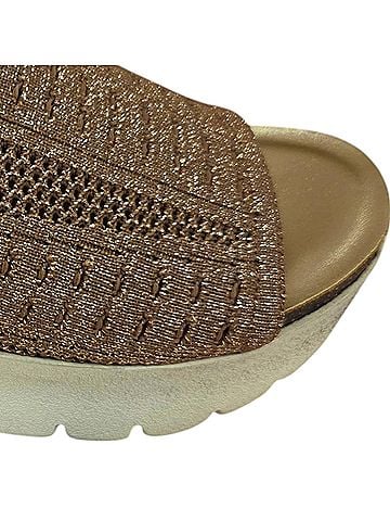 otBt Women's Gravity Wedge Sandal in Gold (view 2)