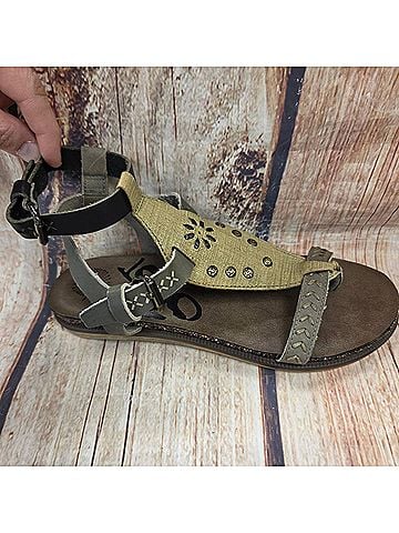 otBt Women's Stargaze Gladiator Sandal in Khaki (view 2)