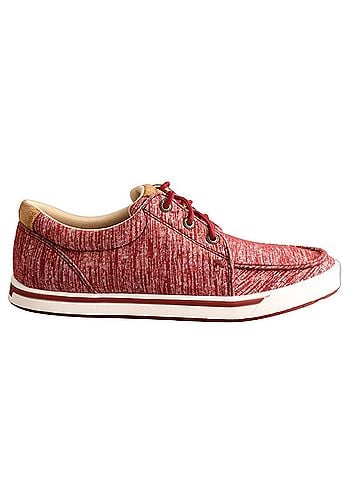 Twisted X Women's Kicks Casual Lace Shoe in Red (view 1)