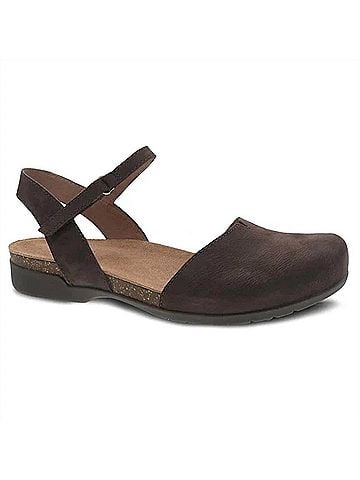Dansko Women's Rowan Closed Toe Sandal in Chocolate (view 1)