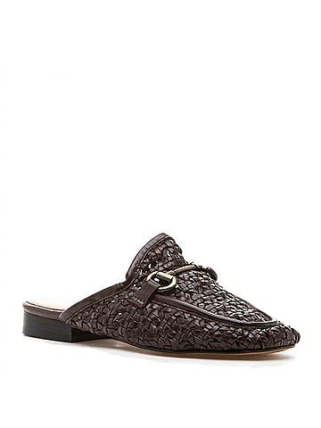 Silent D Women's Cora Woven Mules in Brown (view 2)