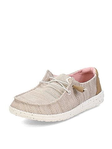 Hey Dude Women's Wendy Sport Mesh Casual Shoe in Walnut (view 2)