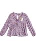 Easel 100% Rayon Floral Multi Color Long Sleeve Blouse Size S - photo 2
