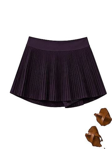 Lululemon Athletica Varsity High-Rise Pleated Tennis Skirt Skort (view 1)