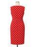 Connected Apparel Polka Dots Red White Casual Dress Size 16 - photo 2