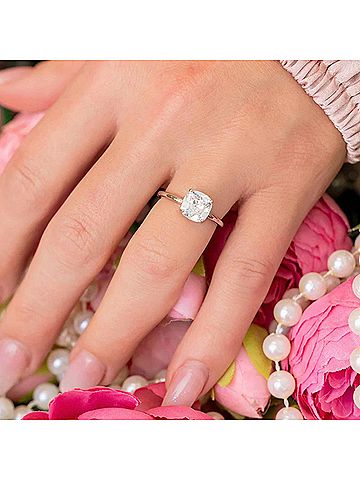 Starlette Women's Bianca Ring in Silver (view 2)