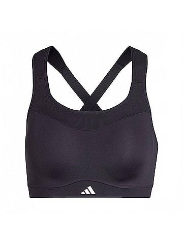 Adidas Tlrd Impact High Support Sports Bra in Black (view 1)
