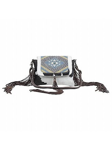 Myra Bag Women's Buzzard Crossbody Bag in Black/White (view 1)