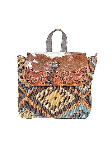 Myra Bag Women's Burnt Umber Backpack in Brown Multi (view 1)