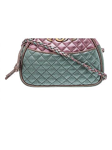 Gucci Women's Mini Zumi Quilted Nappa Trapuntata Crossbody Bag in Pink And Blue Metallic (view 1)