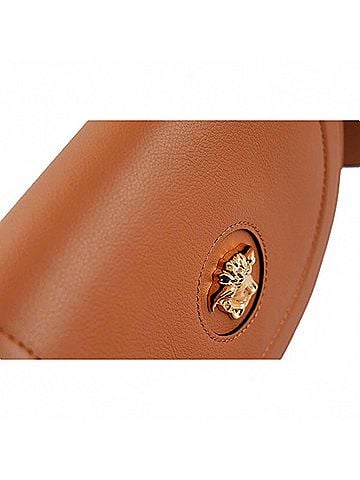 Versace Women's La Medusa Vitello Leather Half Moon Crossbody Bag in Summer (view 2)