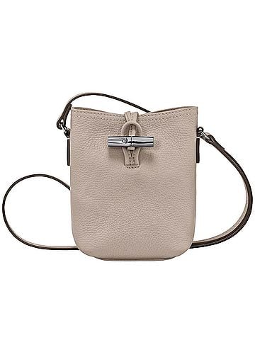 Longchamp Le Roseau Essential Bucket Xs Crossbody Bag in Clay (view 1)