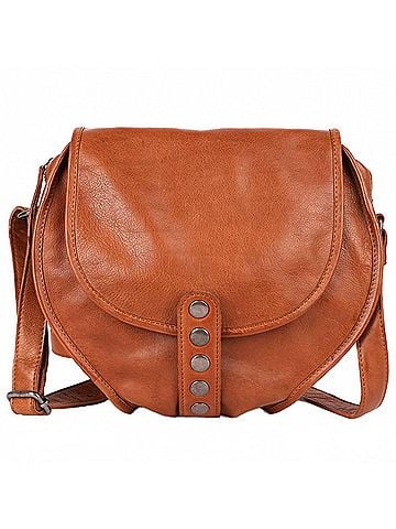 Latico Women's Camino Handcrafted Leather Crossbody Bags in Cognac (view 1)