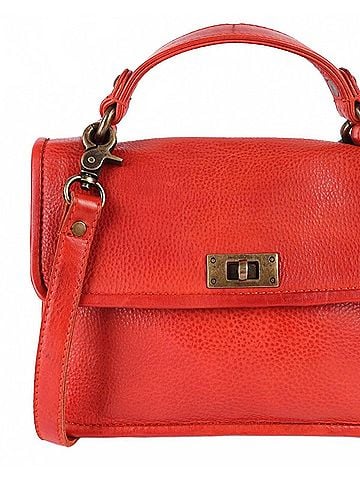 Latico Women's Arlo Handcrafted Leather Crossbody Bags in Poppy (view 2)