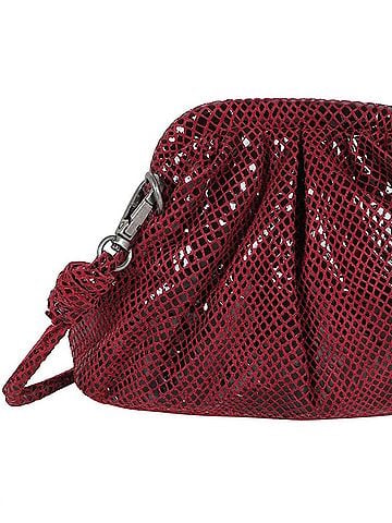 Latico Women's Foil Layla Leather Crossbody Bag in Burgundy (view 2)