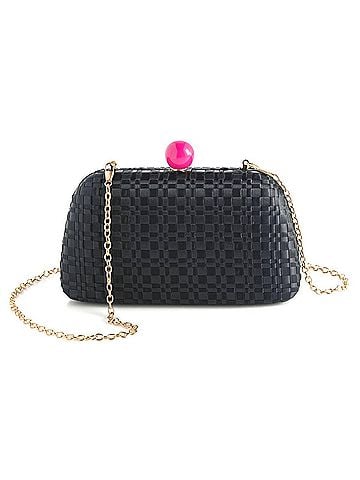 Shiraleah Women's Lavinia Minaudiere Crossbody Bag in Black (view 2)