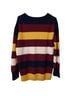 Naadam 100% Cashmere Stripes Multi Color Pullover Sweater Size L - photo 2