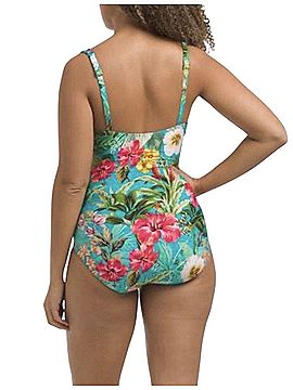 Jantzen Palms &amp; Tropics Surplice Mio One Piece Swimsuit (view 2)