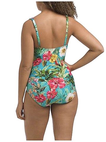 Jantzen Palms &amp; Tropics Surplice Mio One Piece Swimsuit (view 2)