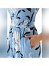 June & Hudson 100% Rayon Floral Blue White Jumpsuit Size XL - photo 4
