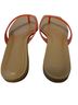 Vince. Tan Red Flip Flops Size 8 - photo 2