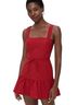 Amanda Uprichard 100% Polyester Red Casual Dress Size L - photo 1