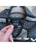Club Monaco Plaid Gray Blue Pullover Sweater Size S - photo 3