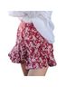Kivari 100% Rayon Floral Red Ivory Shorts Size XS - photo 2