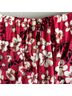 Kivari 100% Rayon Floral Red Ivory Shorts Size XS - photo 8