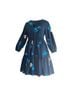 Ann Taylor 100% Polyester Floral Blue Casual Dress Size XS - photo 1