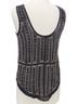 Parker 100% Polyester Solid Black Silver Tank Top Size XS - photo 2