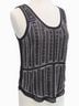 Parker 100% Polyester Solid Black Silver Tank Top Size XS - photo 4