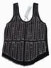 Parker 100% Polyester Solid Black Silver Tank Top Size XS - photo 5