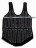 Parker 100% Polyester Solid Black Silver Tank Top Size XS - photo 9