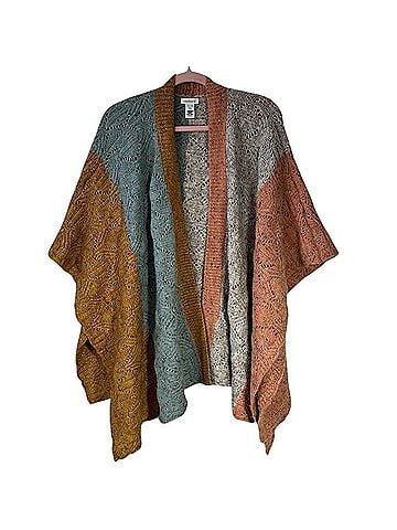 Sundance Ruana Poncho Cardigan Jacket (view 1)