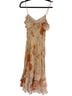 Express 100% Silk 100% Polyester Floral Multi Color Cocktail Dress Size 8 - photo 2