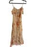 Express 100% Silk 100% Polyester Floral Multi Color Cocktail Dress Size 8 - photo 1