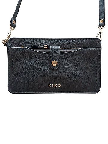 Kiko Pebbled Leather Wallet Crossbody Wallet (view 1)