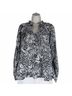 Lilly Pulitzer Floral Black White Long Sleeve Blouse Size S - photo 4