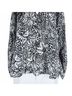 Lilly Pulitzer Floral Black White Long Sleeve Blouse Size S - photo 12