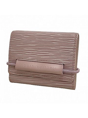 Louis Vuitton Louis Vuitton Tri-fold Wallet, Epi Leather, Portemonnaie Elastic, M6366B, Lilac, Women's (view 1)