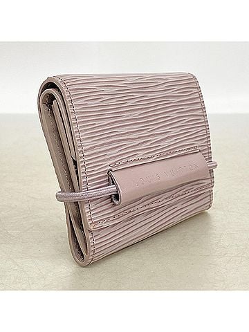 Louis Vuitton Louis Vuitton Tri-fold Wallet, Epi Leather, Portemonnaie Elastic, M6366B, Lilac, Women's (view 2)