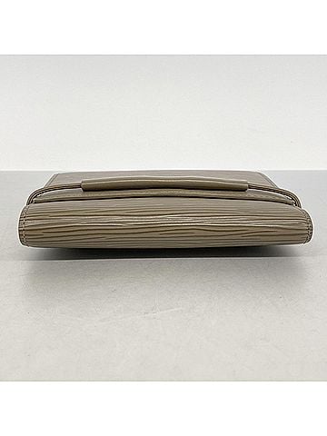 Louis Vuitton Louis Vuitton Tri-fold Wallet Epi Portemonnaie Elastic M6346C Pepper Ladies (view 2)