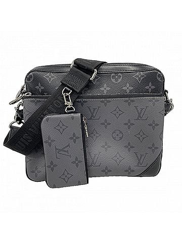 Louis Vuitton Louis Vuitton Monogram Eclipse Reverse Trio Shoulder Bag M69443 Black Grey Men's (view 1)