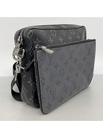 Louis Vuitton Louis Vuitton Monogram Eclipse Reverse Trio Shoulder Bag M69443 Black Grey Men's (view 2)