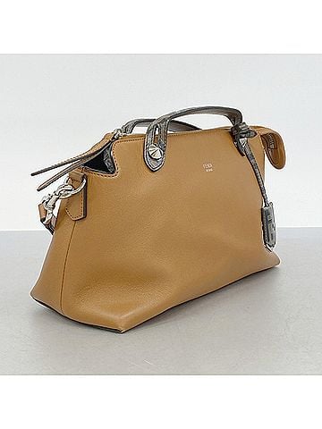 Fendi Fendi Zucca By The Way Leather Handbag, Light Brown, 2-way bag for women (view 2)